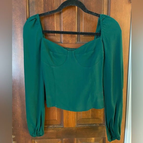 Reformation Reign Top in Emerald NWT - Picture 3 of 5
